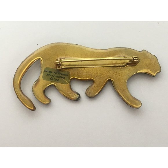 Metallic Art Graphics John Crutchfield 2000 Leopard Brooch Pin Jewelry Animals - Picture 6 of 8
